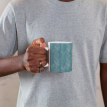 Herringbone Zickzack Muster Türkis