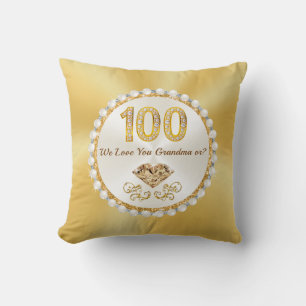 Herrlich, 100. Geburtstagskissen, 100. Geburtstag Kissen