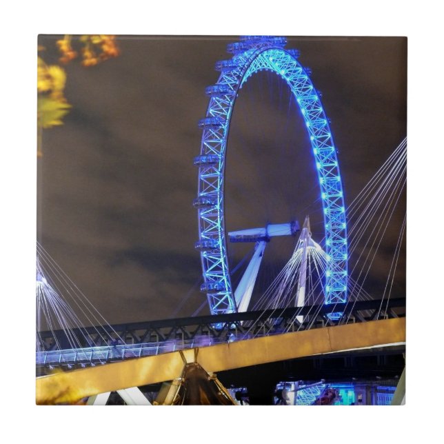 Herrlich! Millennium Wheel London Fliese (Vorderseite)