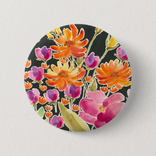 Herrliche Ansammlungs-- rosa und orange Blumen Button