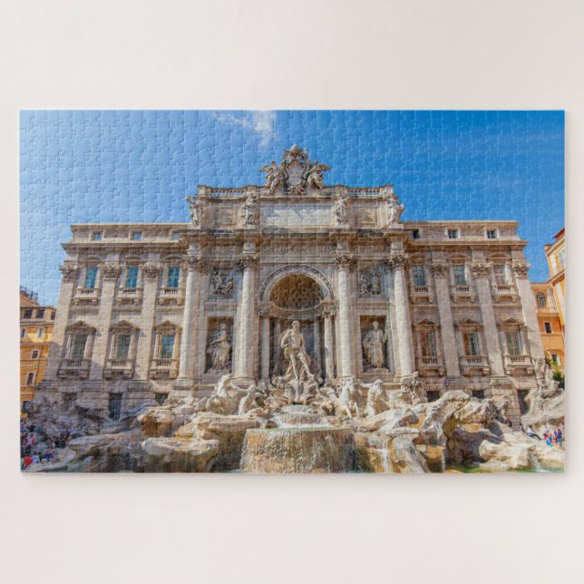 Herrliche Aussicht auf Trevi-Brunnen, Rom, Italien (Horizontal)