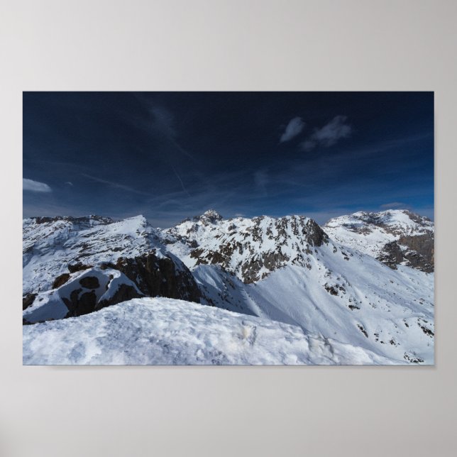 Herrliche Aussicht vom Berg Viševnik, Slowenien Poster (Vorne)