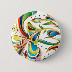 Herrliche Blume Button