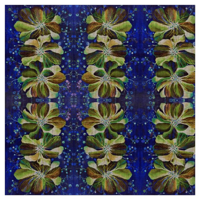 Herrliche Delphinium-Blume handgemalt Stoff (Muster)