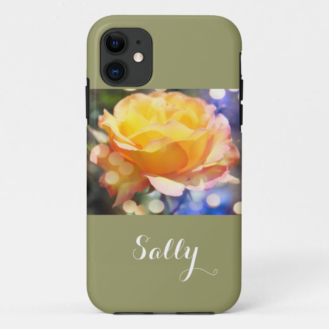 Herrliche, elegante Rosenrose-Blume mit Namen Case-Mate iPhone Hülle (Rückseite)