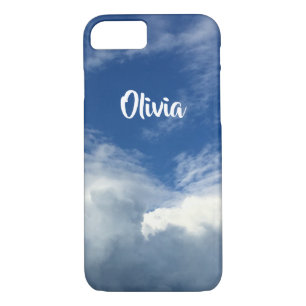 Herrliche fette Wolken in einem blauen u. weißen Case-Mate iPhone Hülle