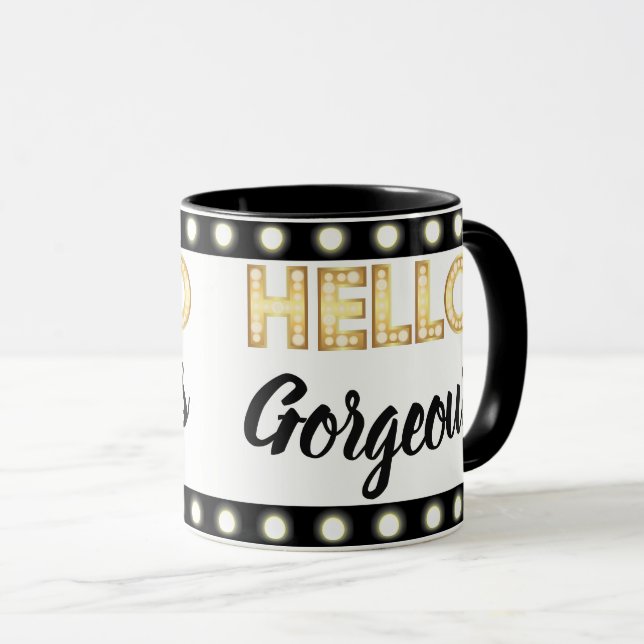 Herrliche Kaffee-Tasse des Zaubers hallo Tasse (VorderseiteRechts)