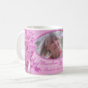 Herrliche Mama lila Orchideen Foto Tasse