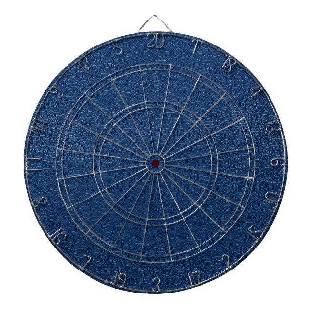 Herrliche Marine-Blau-Leder-Beschaffenheit Dartscheibe (vorne)