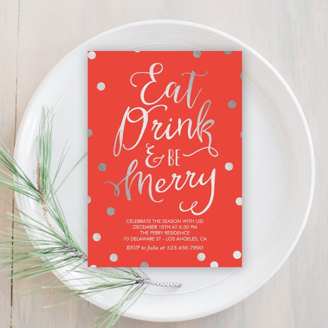 Herrliche Merriding Editable Color Holiday Party Einladung (Von Creator hochgeladen)