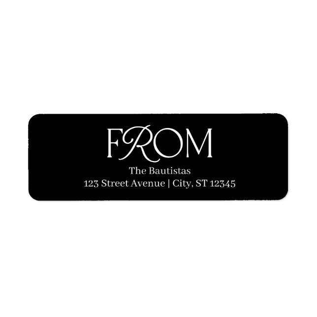 Herrliche Mix-EDITABLE-FARBEN-Rücksendeadressen-Au (Vorne)