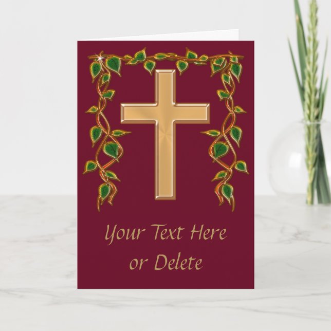 Herrliche PERSONALISIERTE Christlich Dankeschön Ka Dankeskarte (Vorderseite)
