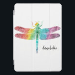 Herrliche Regenbogenwatercolor-Libellen-Silhouette iPad Pro Cover<br><div class="desc">Herrliche Regenbogenwatercolor-Libellen-Silhouette-personalisierte Tabletteabdeckung für Ipad oder Kindle. Regenbogen von Farben im Watercolor,  Libellen-Silhouette.  Addieren Sie Namen,  um zu personifizieren. www.SamAnnDesigns.com</div>