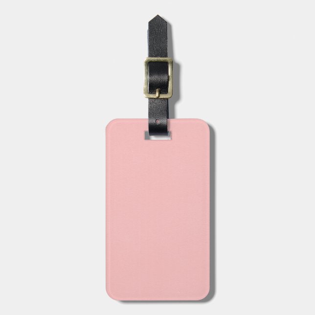 Herrliche rosa lederne Beschaffenheit Gepäckanhänger (Vorderseite vertikal)