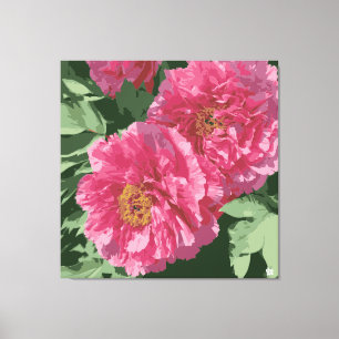 Herrliche Rosa-Pony auf der Leinwand. Leinwanddruck