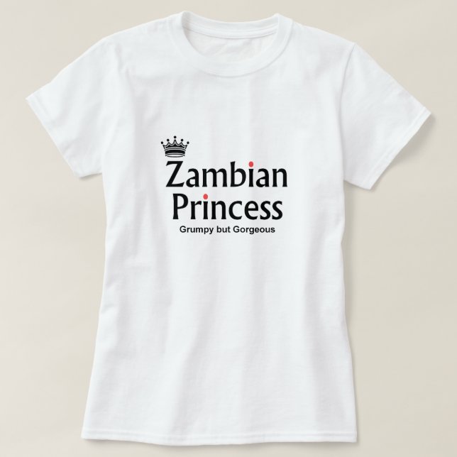 Herrliche sambianische Prinzessin T-Shirt (Design vorne)