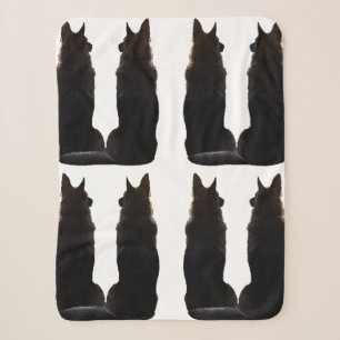 Herrliche Schäferhund-Silhouette Sherpadecke