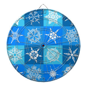 HERRLICHE SCHNEEFLOCKEN DARTSCHEIBE