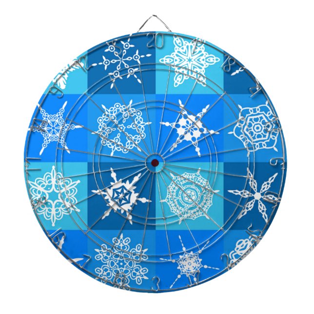 HERRLICHE SCHNEEFLOCKEN DARTSCHEIBE (vorne)