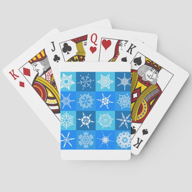 HERRLICHE SCHNEEFLOCKEN SPIELKARTEN (Rückseite)