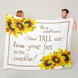 Herrliche Sonnenblume-Fleece-Decke Fleecedecke