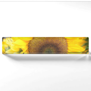 Herrliche Sonnenblume Namensplakette