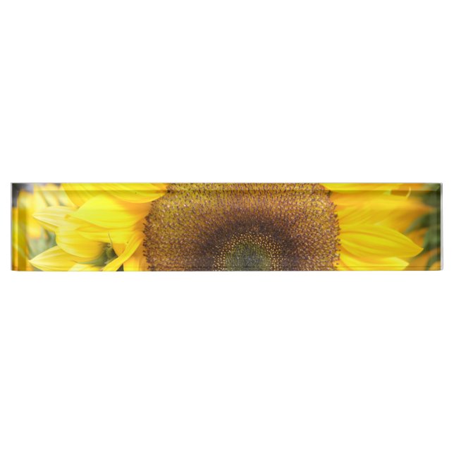 Herrliche Sonnenblume Namensplakette (Vorderseite)