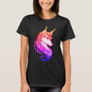 Herrliche Sonnenuntergang-Hand gezeichneter T-Shirt