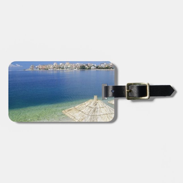 HERRLICHE STRAND-ANSICHT GEPÄCKANHÄNGER (Vorderseite horizontal)