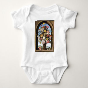 HERRLICHER BLUMENSTRAUSS BABY STRAMPLER