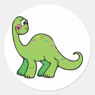 Herrlicher Dinosaurier Runder Aufkleber