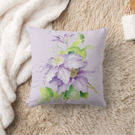 Herrlicher Haufen von Lilac-Blume werfen Kissen