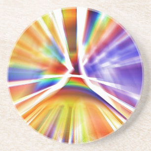 HERRLICHER KUNST-FARBEN-SPRITZER SANDSTEIN UNTERSETZER