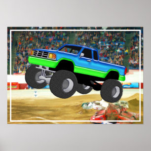 Herrlicher Monster Truck in der Arena Poster