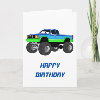 Herrlicher Monster Truck Karte