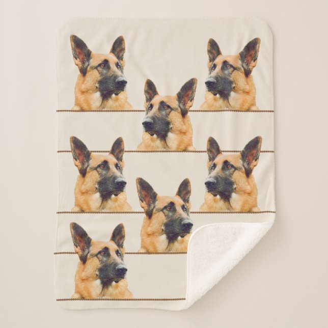 Herrlicher Schäferhund-Hund Sherpadecke (Vorderseite)