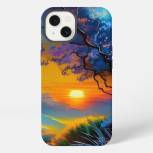 Herrlicher Sonnenaufgang über dem Teich iPhone Hülle