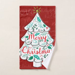 Herrlicher Weihnachtsbaum Handtuch