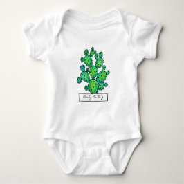 Herrliches Aquarell-stacheliger Kaktus Baby Strampler