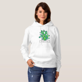 Herrliches Aquarell-stacheliger Kaktus Hoodie