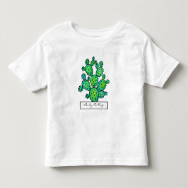 Herrliches Aquarell-stacheliger Kaktus Kleinkind T-shirt