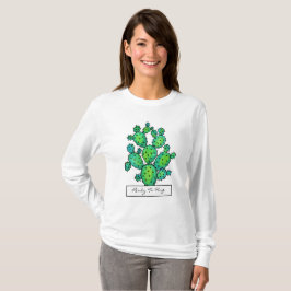 Herrliches Aquarell-stacheliger Kaktus T-Shirt