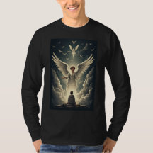 Herrliches himmlisches Engel Männer Langarmshirt 
