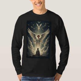 Herrliches himmlisches Engel Männer Langarmshirt  T-Shirt