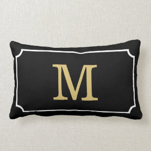 Herrliches Monogramm Geom Muster-lumbales Lendenkissen