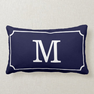 Herrliches Monogramm Geom Muster-lumbales Lendenkissen