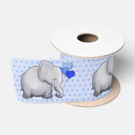 Herrliches Polka-Punkt-Baby-Duschen-Elefant-Party Satinband