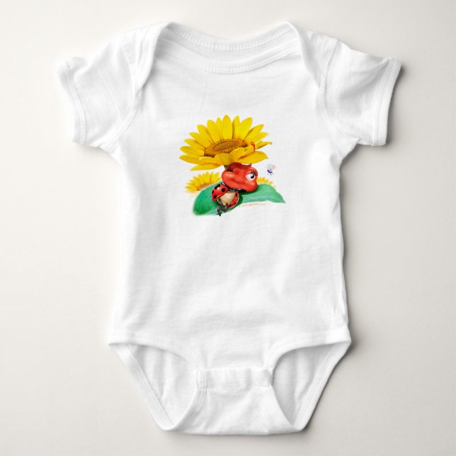Herrliches wenig snoozy Marienkäfer babysuit Baby Strampler (Vorderseite)