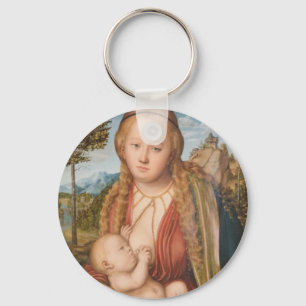 Herrlichkeit gegenüber der göttlichen Brüste Maria Schlüsselanhänger