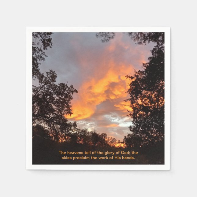 Herrlichkeit Gottes Serviette (Vorderseite)